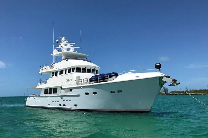 This Nordhavn 76 is a good example of the type, a ocean-crossing passagemaker with the volume and self-sufficiency to live aboard for long stretches. Image: Flagship International Yacht Brokers