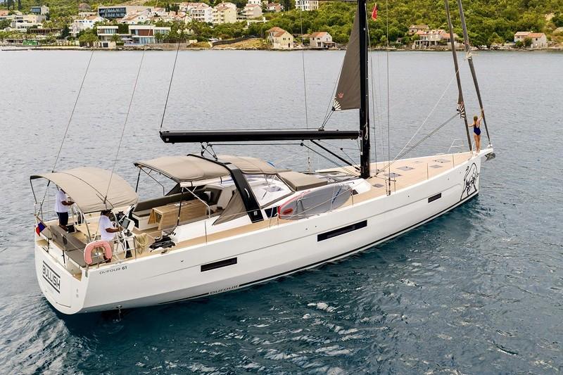 The 2022 Dufour 61 is a capable and comfortable example of a modern offshore monohull. Image: The Yacht Sales Co.