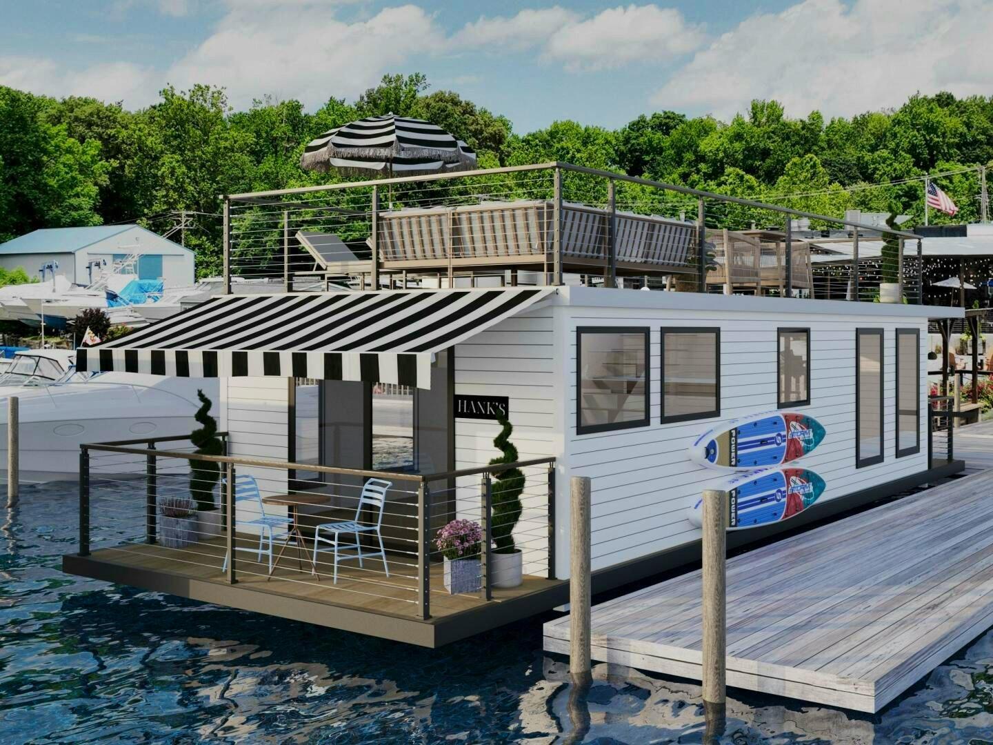 Custom Hank's 40 Houseboat