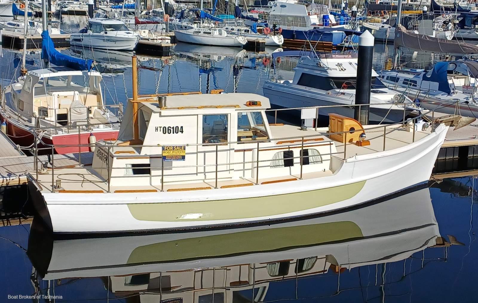 1960 Traditional Tasmanian motor Sailer. Rig removed