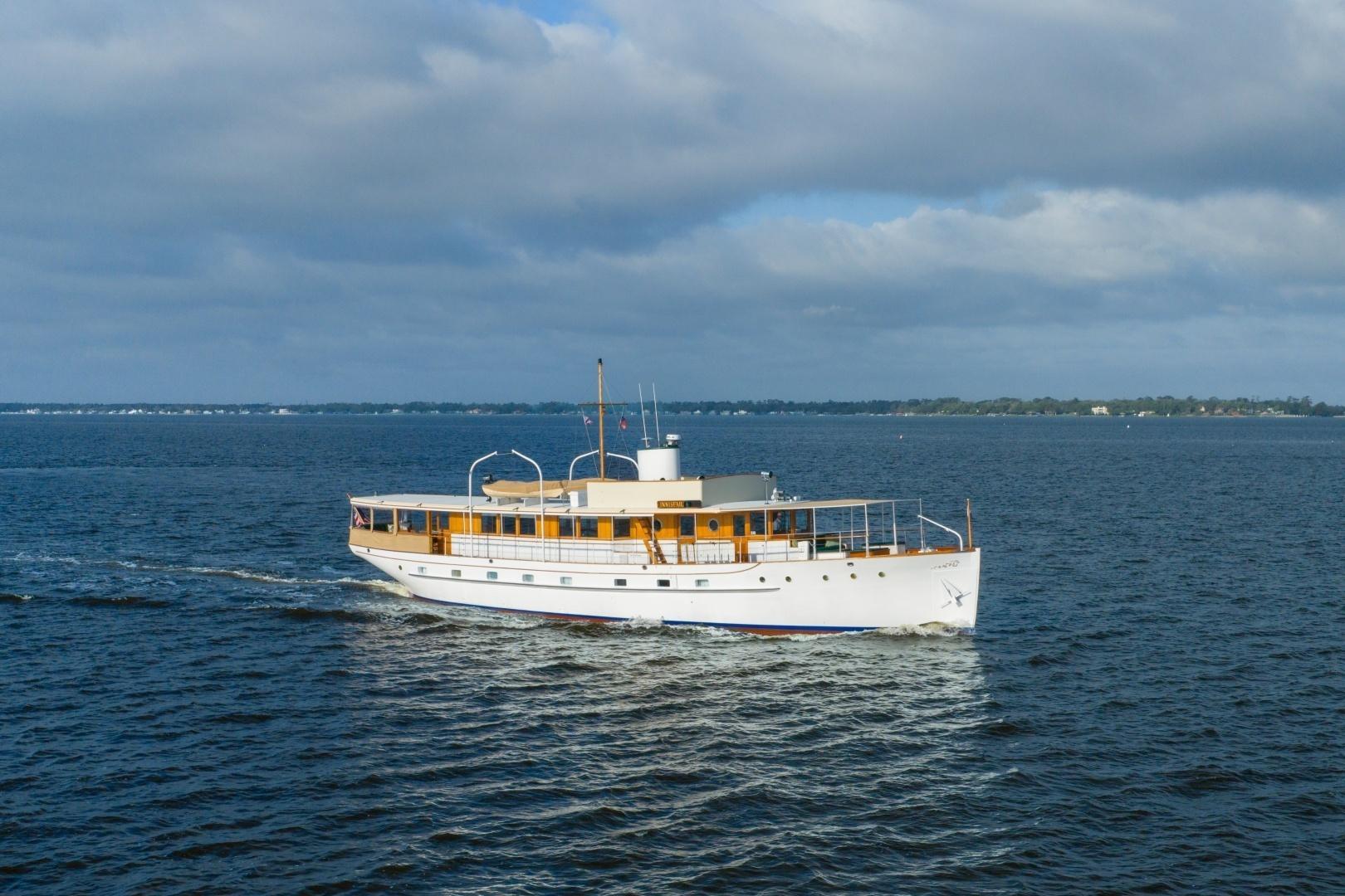 Mathis Yacht Building Company Trumpy Fantail Houseboat