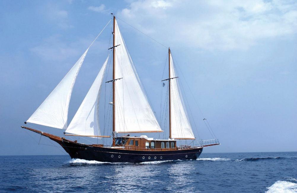 Ketch wooden motor sailer 92ft