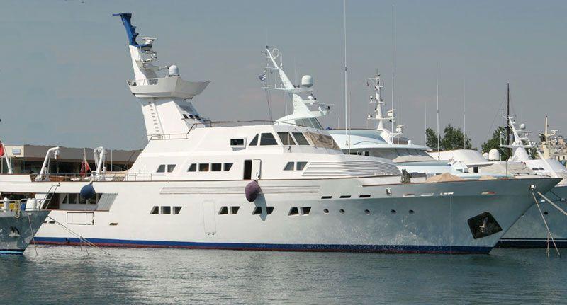 Classic Steel motor yacht 47m.
