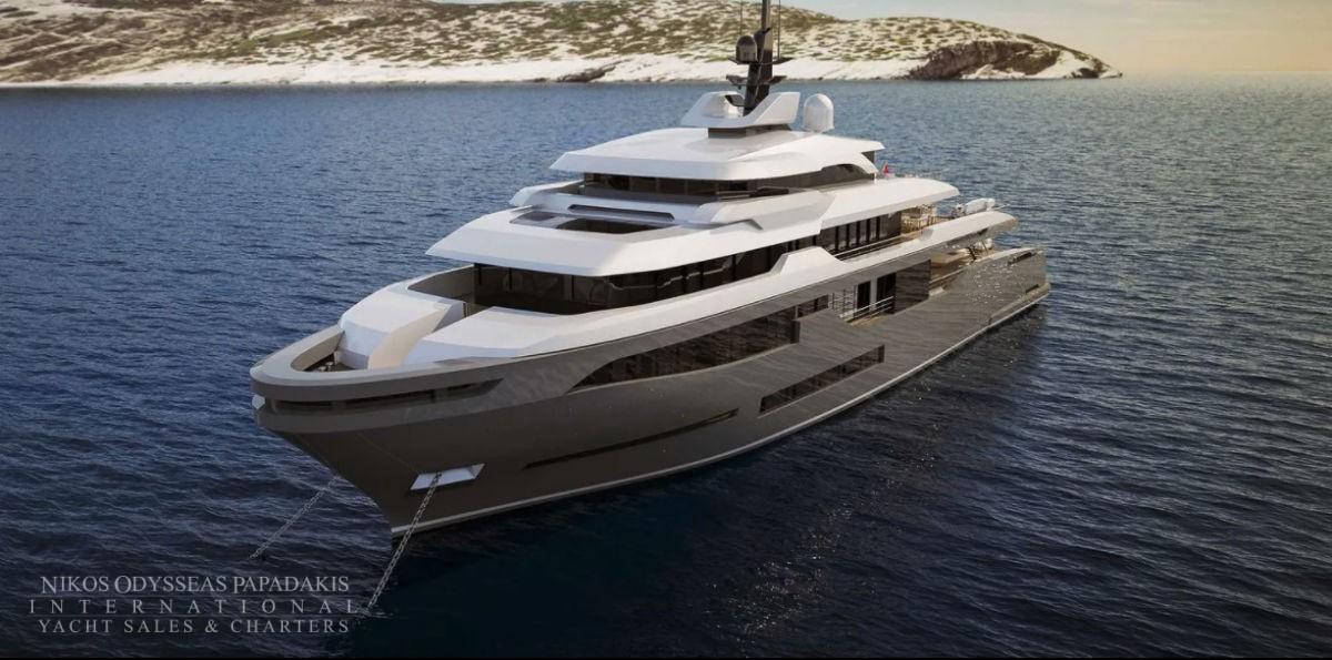 Custom tri-deck motor yacht 58m