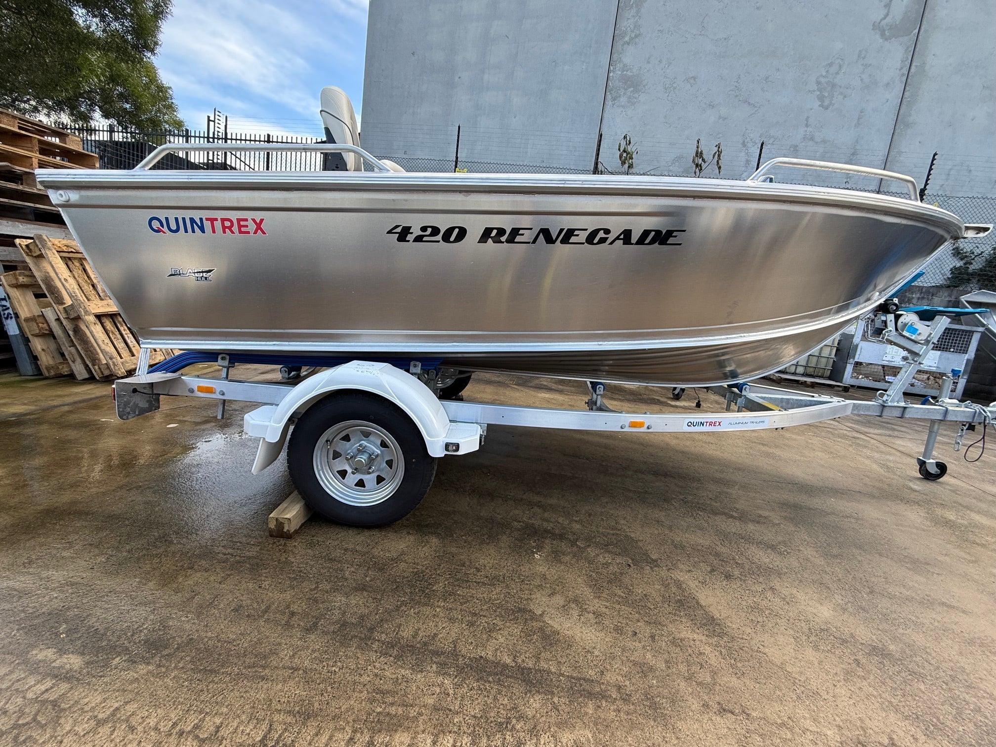 Quintrex 420 Renegade Tiller Steer for sale in Wollongong In Stock