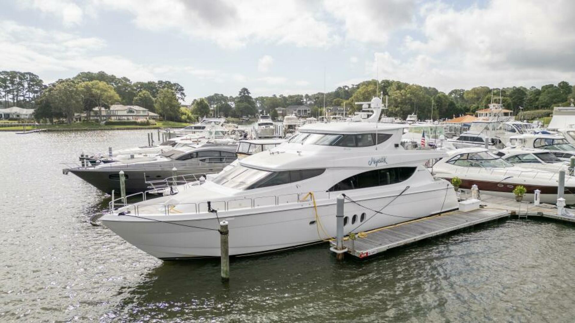 Hatteras 80 Enclosed Bridge