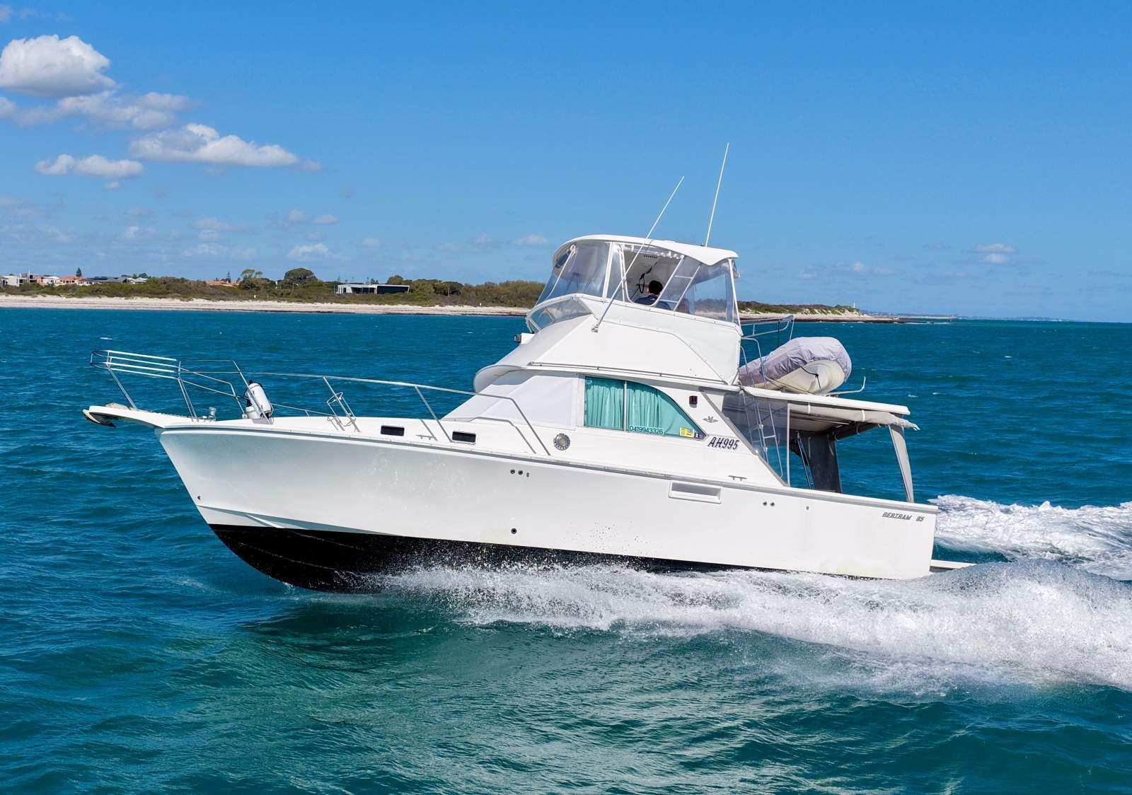 1988 Bertram Caribbean 35 Flybridge Cruiser Mk II for sale in Hillarys WA