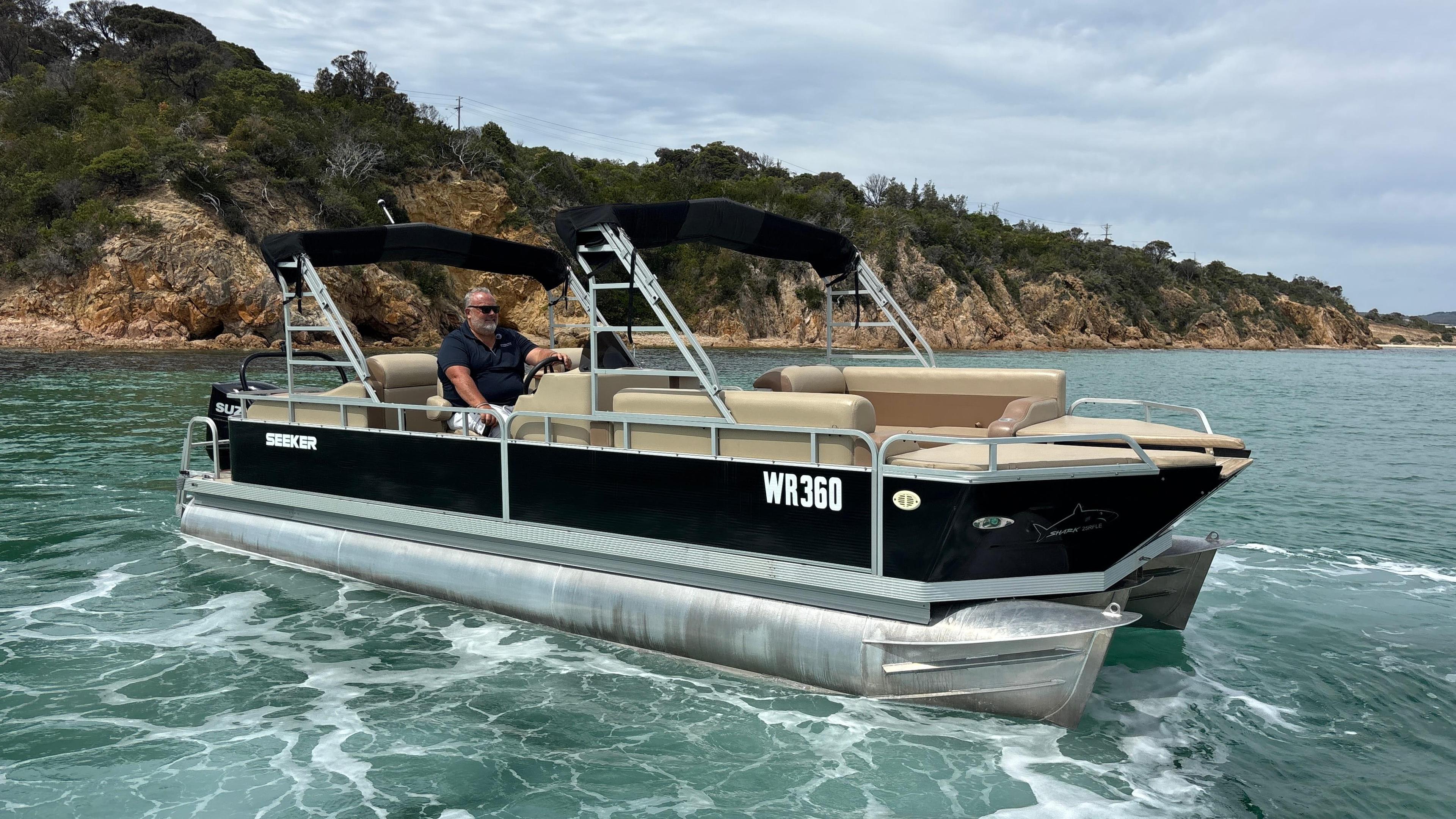 2022 Seeker Shark 25RFLE Saltwater Series Tritoon for sale in Martha Cove